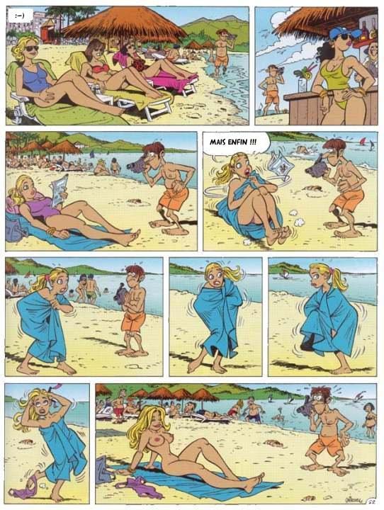 Fimée sur la plage